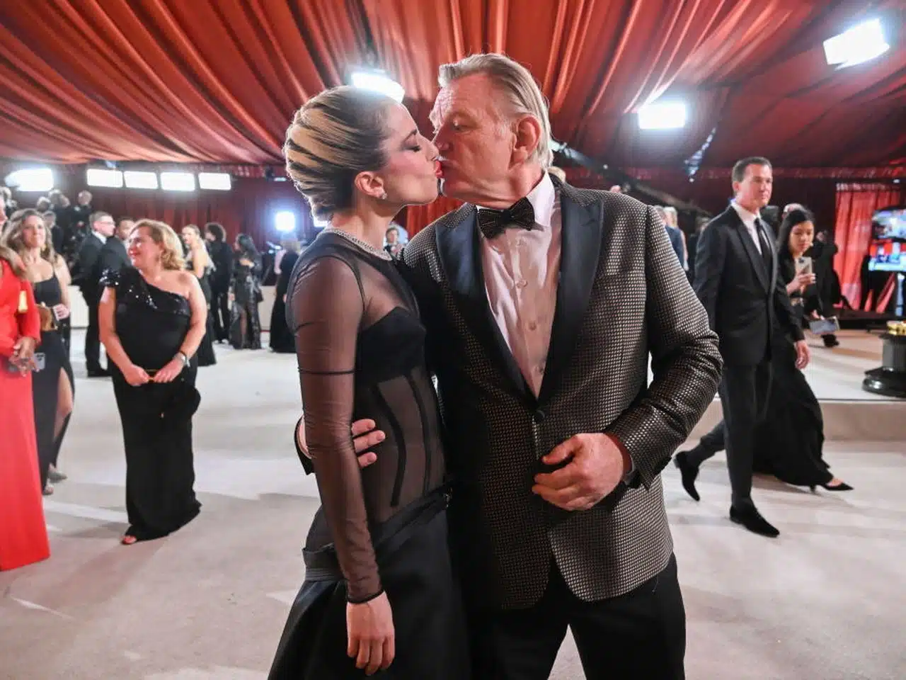 Top 5 Celebrity Kisses of 2023: Lady Gaga and Brendan Gleeson kiss